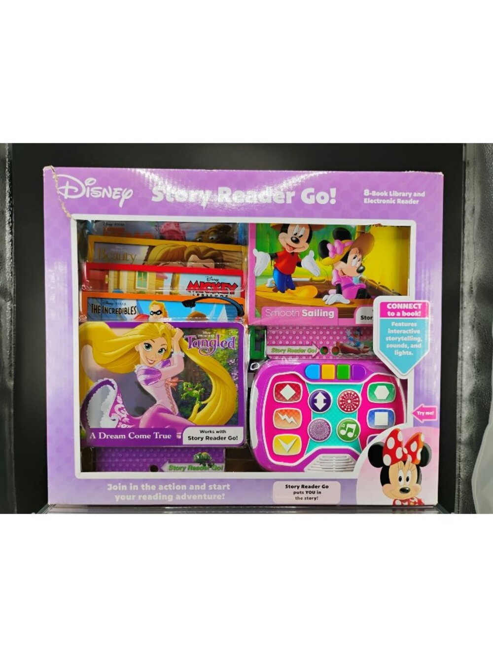 Disney Story Reader Go! 8-Book Library & Electronic Reader